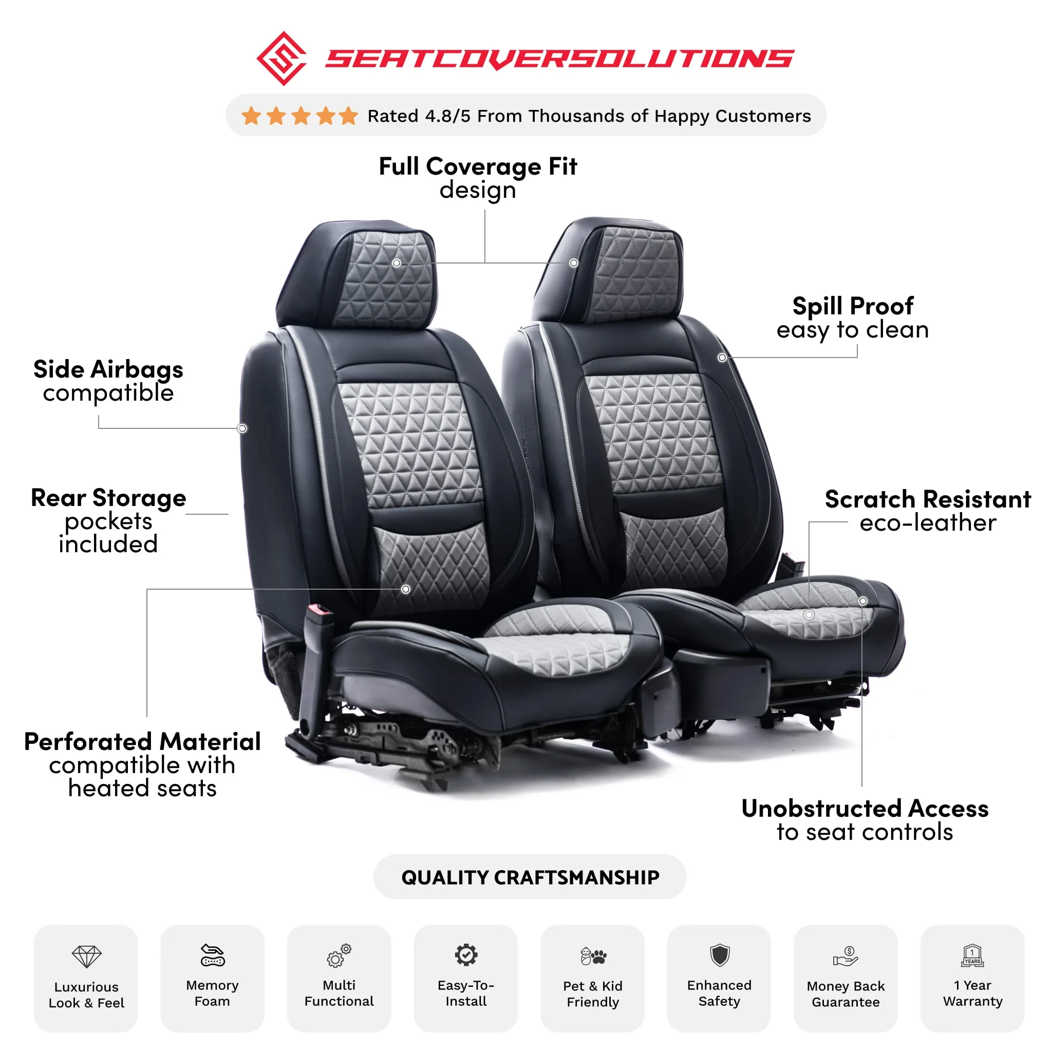 Luxury Seat Covers Kit - Image 12